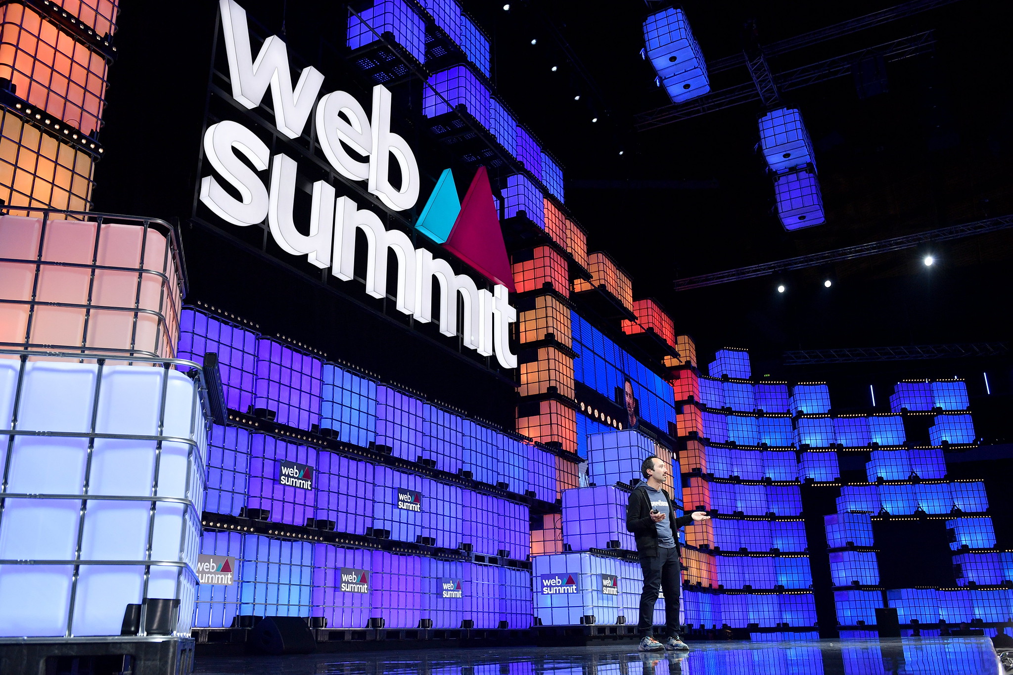 Speaker Sebastien Borget, The Sandbox, on Centre Stage during day two of Web Summit 2022