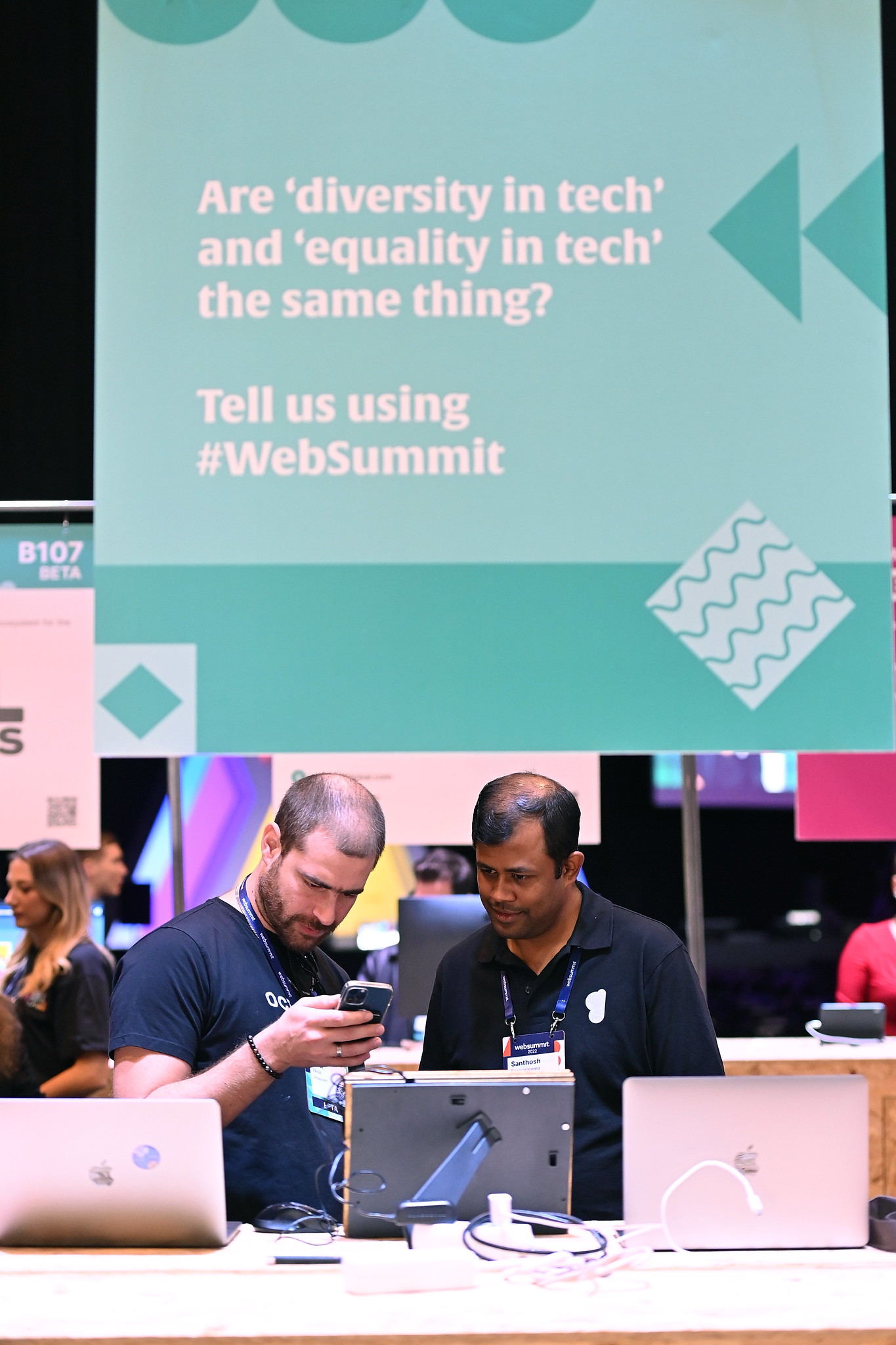 Octopus NFT startup booth during day one of Web Summit 2022