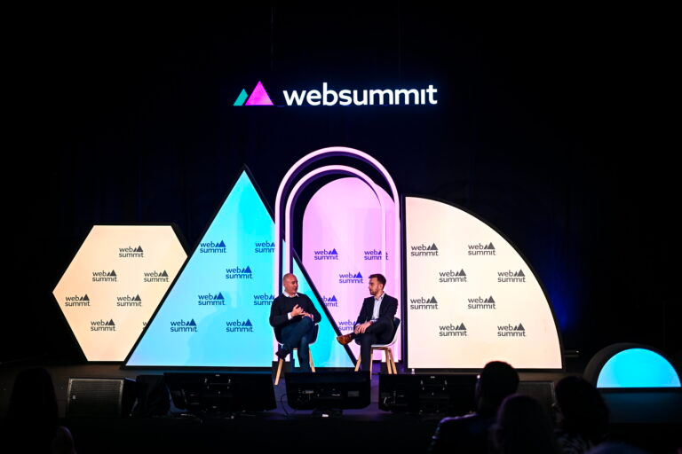 Crypto Stage during day two of Web Summit 2023 at the Altice Arena in Lisbon Portugal