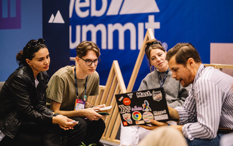 Developers-gathering at the Developer Lounge in Web Summit