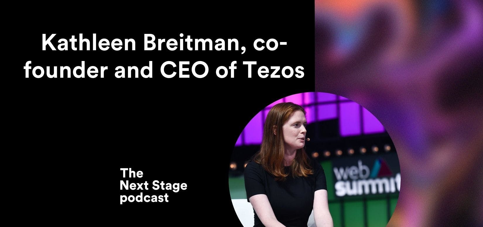 Kathleen Breitman, co-founder and CEO of Tezos at Web Summit 2021