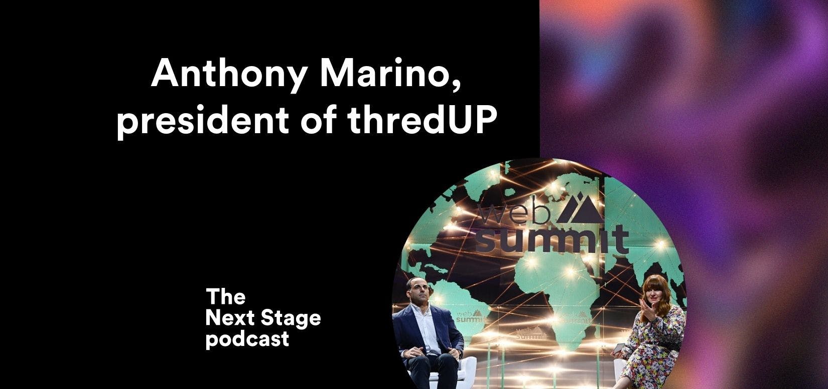 Anthony Marino, President of thredUP, talks about fashion industry sustainability at Web Summit