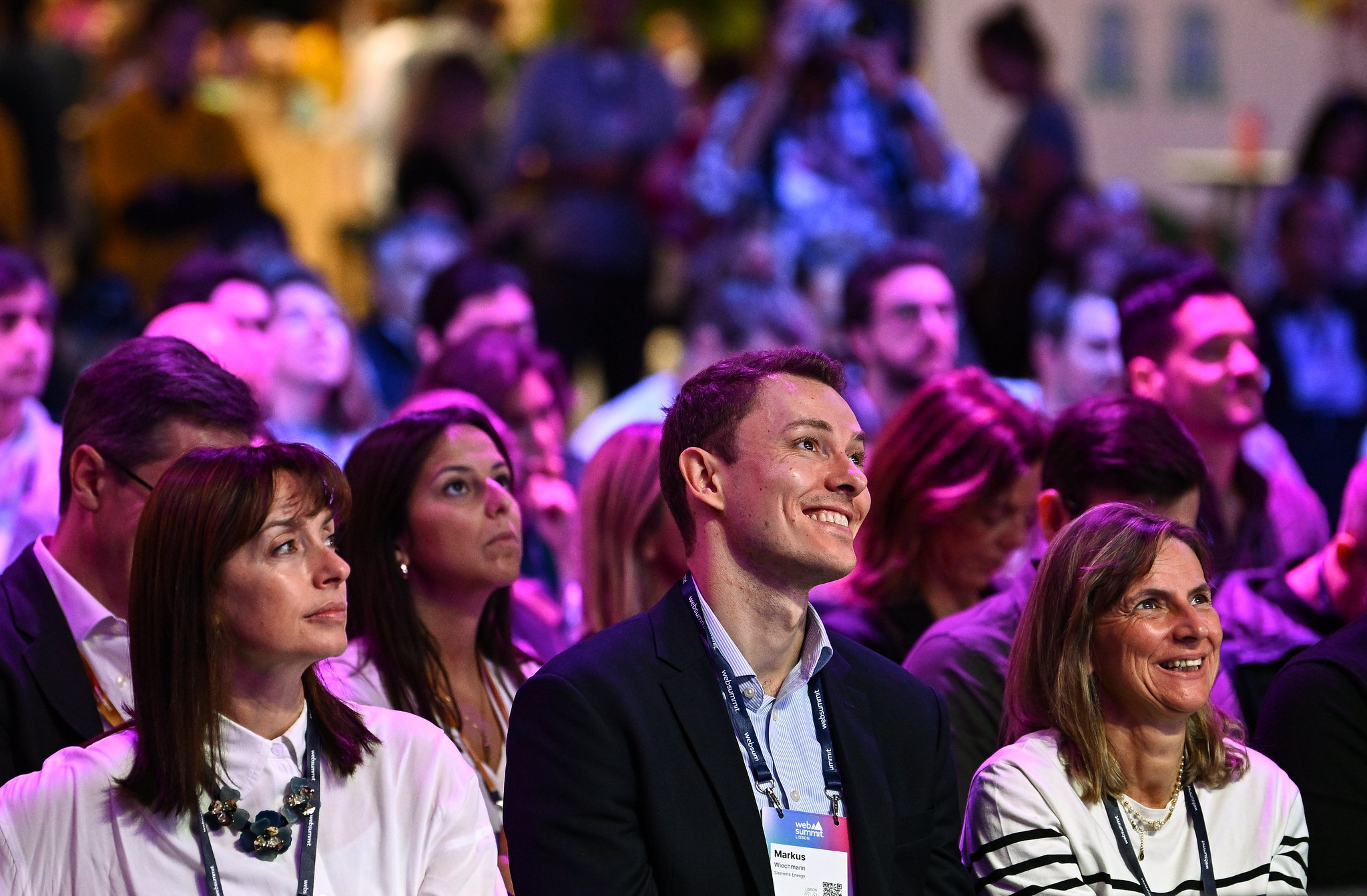 Attendees at New Energy Summit stage during day one of Web Summit
