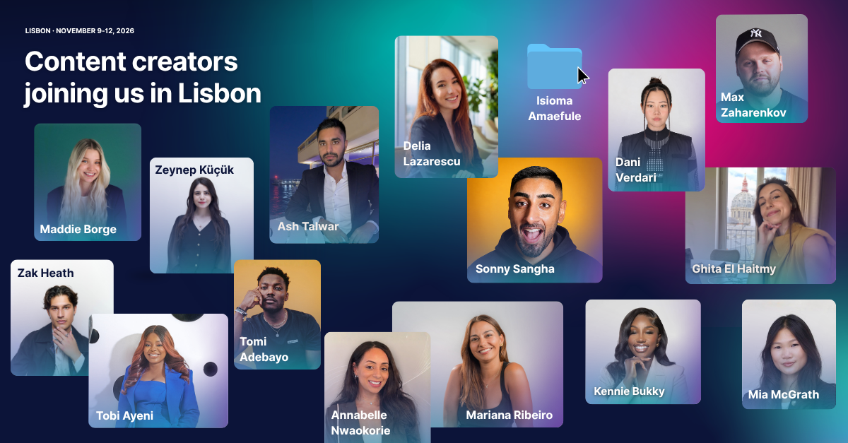 Unveiling the creators joining us at Web Summit 2026